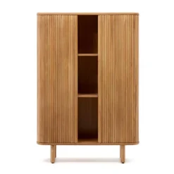 Wohnzimmerschrank|Massivholz Schränke*Pharao24 Highboard Retro Design Titus