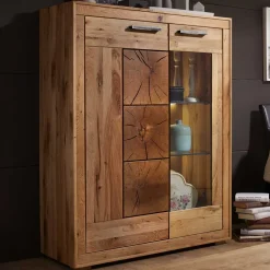 Esszimmerkommoden|Wohnzimmerkommoden*Pharao24 Highboard Vitrine Cranados