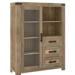 Pharao24 Highboard Vitrine Kofi> Vitrinenschrank|Wohnzimmervitrinen