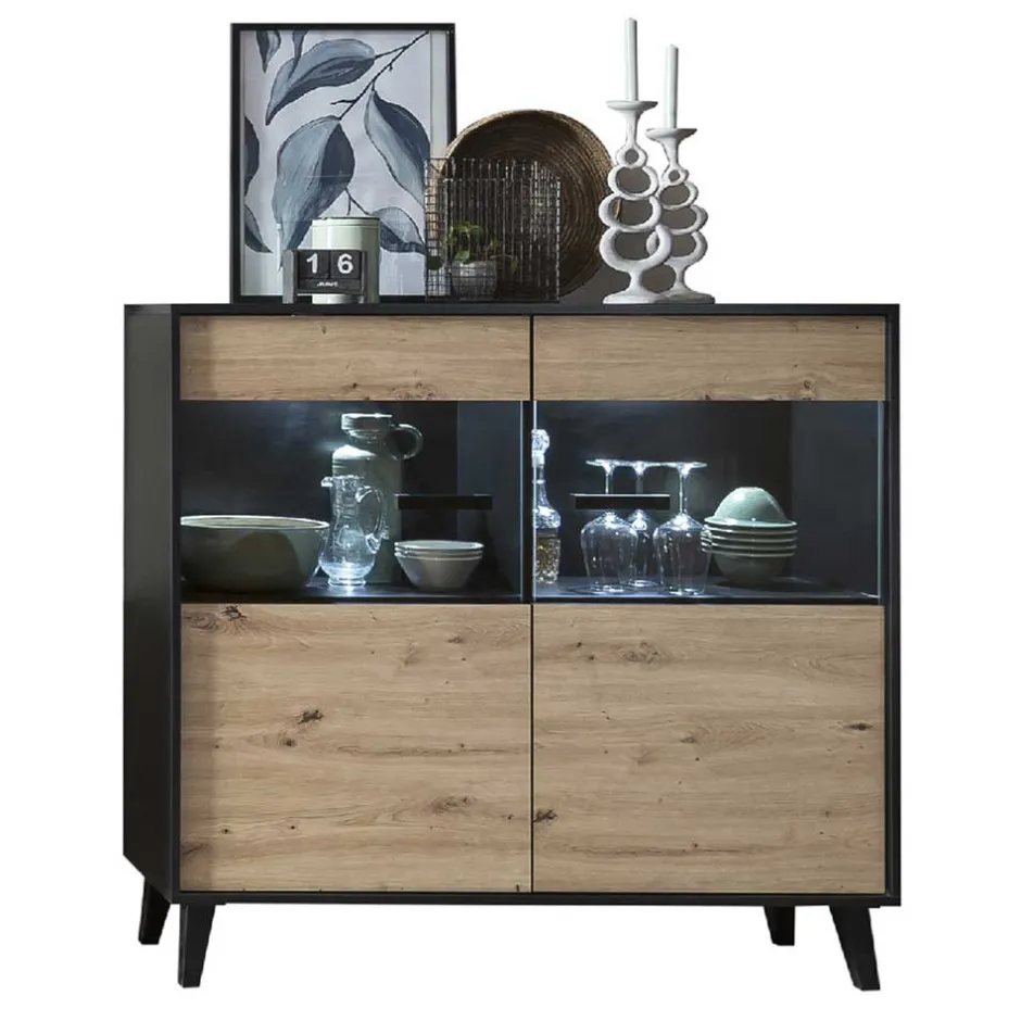 Pharao24 Highboard Vitrine Liazuria> Highboards|Highboards