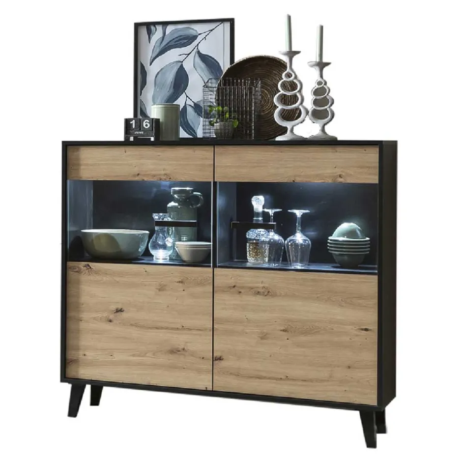 Pharao24 Highboard Vitrine Liazuria> Highboards|Highboards