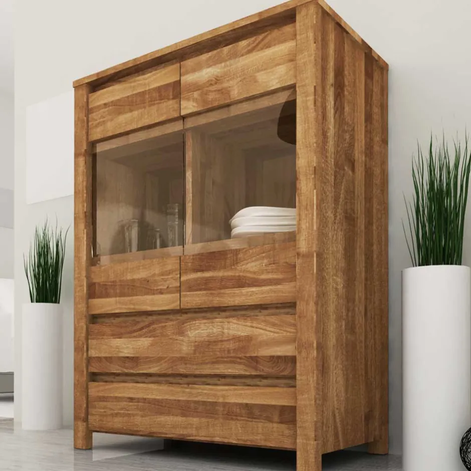 Pharao24 Highboard Vitrine Rameira> Esszimmerkommoden|Esszimmerschränke