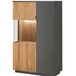 Pharao24 Highboard Vitrine Strong> Wohnzimmerkommoden|Wohnzimmerschrank