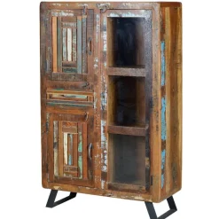 Vitrinenschrank|Wohnzimmervitrinen*Pharao24 Highboard Wash