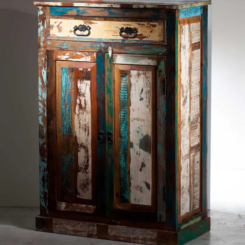 Massivholzmöbel|Küchenkommode*Pharao24 Highboard Woodstock