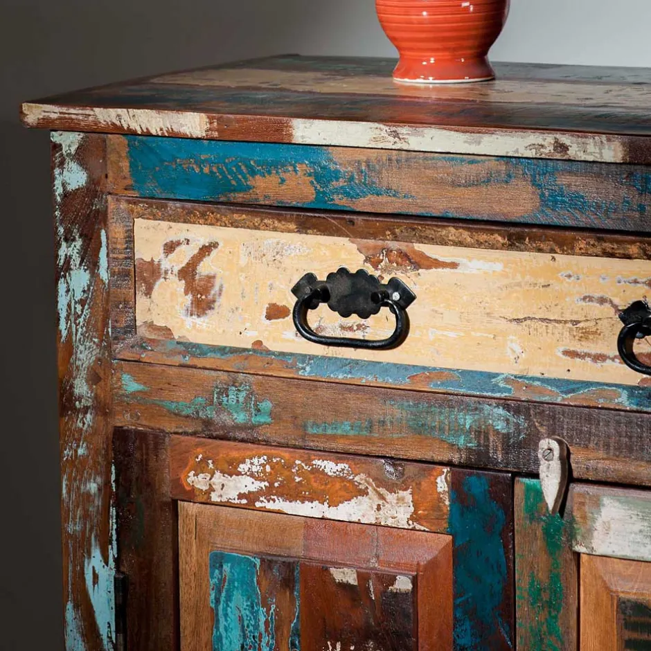 Massivholzmöbel|Küchenkommode*Pharao24 Highboard Woodstock