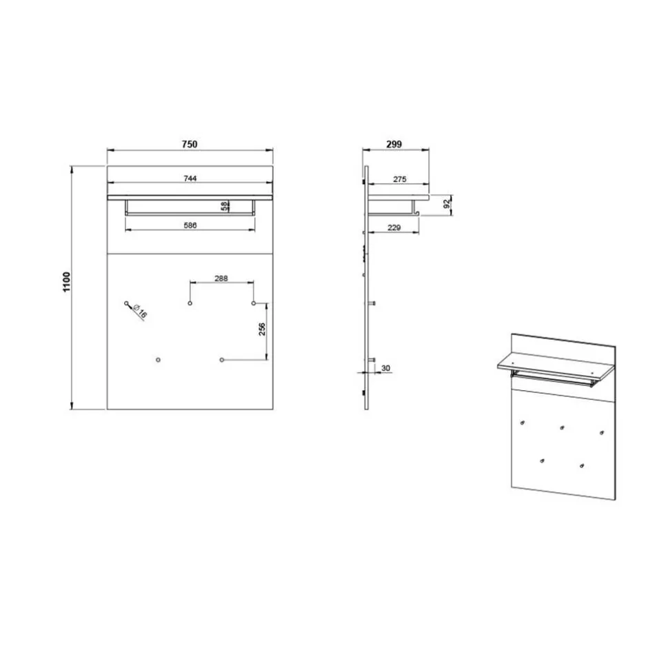 Garderoben Paneele|Wandgarderoben*Pharao24 Hängegarderobe Leradrevus