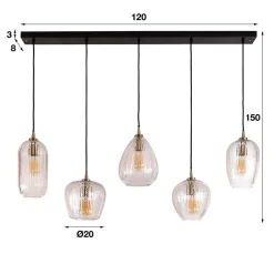 Lampen Und Leuchten*Pharao24 Hängeleuchte Marzias