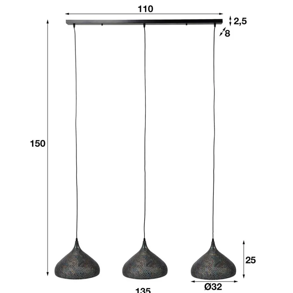 Pharao24 Hängeleuchte Trinity> Lampen Und Leuchten