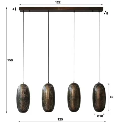 Lampen Und Leuchten*Pharao24 Hängeleuchte Vosina