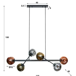 Pharao24 Hängeleuchte Yudikus><noscript><img width=