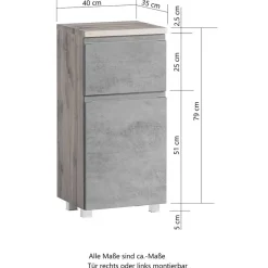 Pharao24 Hängender Badschrank Lactona><noscript><img width=