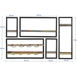 Pharao24 Hängeregale für Bar Woodstock><noscript><img width=