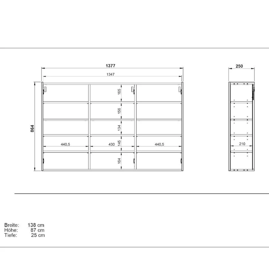 Pharao24 Hängeschrank Carins> Schuhschränke