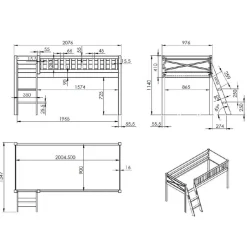 Pharao24 Hochbettgestell Haldus><noscript><img width=