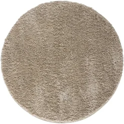 Teppiche*Pharao24 Hochflor Teppich Beige Rondma