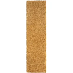 Teppiche*Pharao24 Hochflor Teppich Goldgelb Sesedra