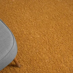 Teppiche*Pharao24 Hochflor Teppich Goldgelb Sesedra