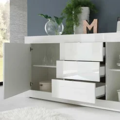 Esszimmerkommoden|Wohnzimmerkommoden*Pharao24 Hochglanz Anrichte Deconda