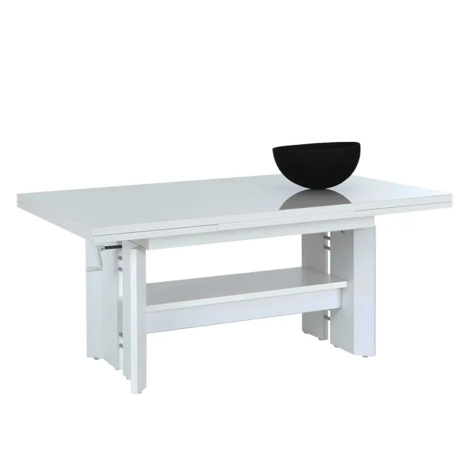 Ausziehtische*Pharao24 Hochglanz Couchtisch Tesalon