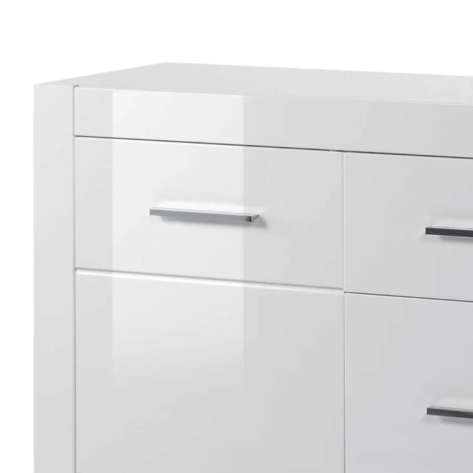 Küchenkommode|Wohnzimmerkommoden*Pharao24 Hochglanz Sideboard Triango