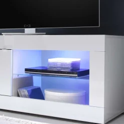 Wohnwand 300 Cm|Moderne Wohnwände*Pharao24 Hochglanz Wohnwand Deconda