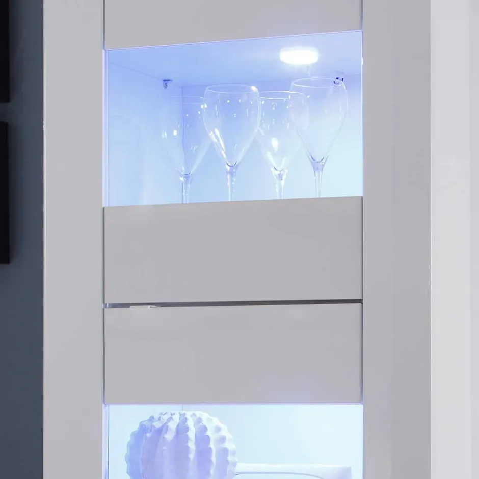 Wohnwand 300 Cm|Moderne Wohnwände*Pharao24 Hochglanz Wohnwand Deconda