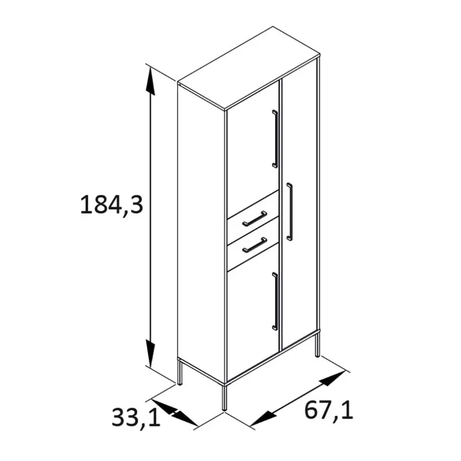 Pharao24 Hochschrank Call> Dielenschränke