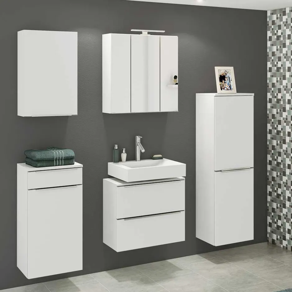 Badezimmerschränke|Bad Hochschränke*Pharao24 Hochschrank Folcora