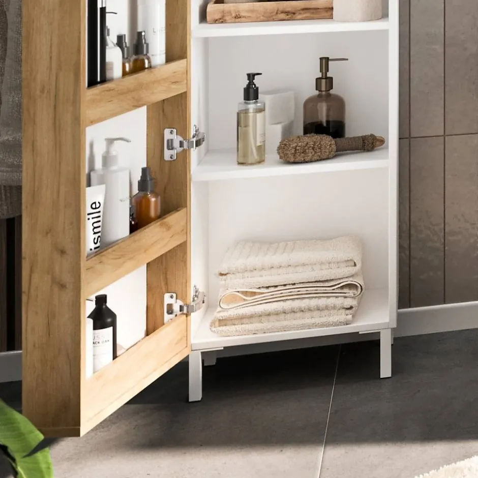 Pharao24 Hochschrank Ronny> Badezimmerschränke|Bad Hochschränke