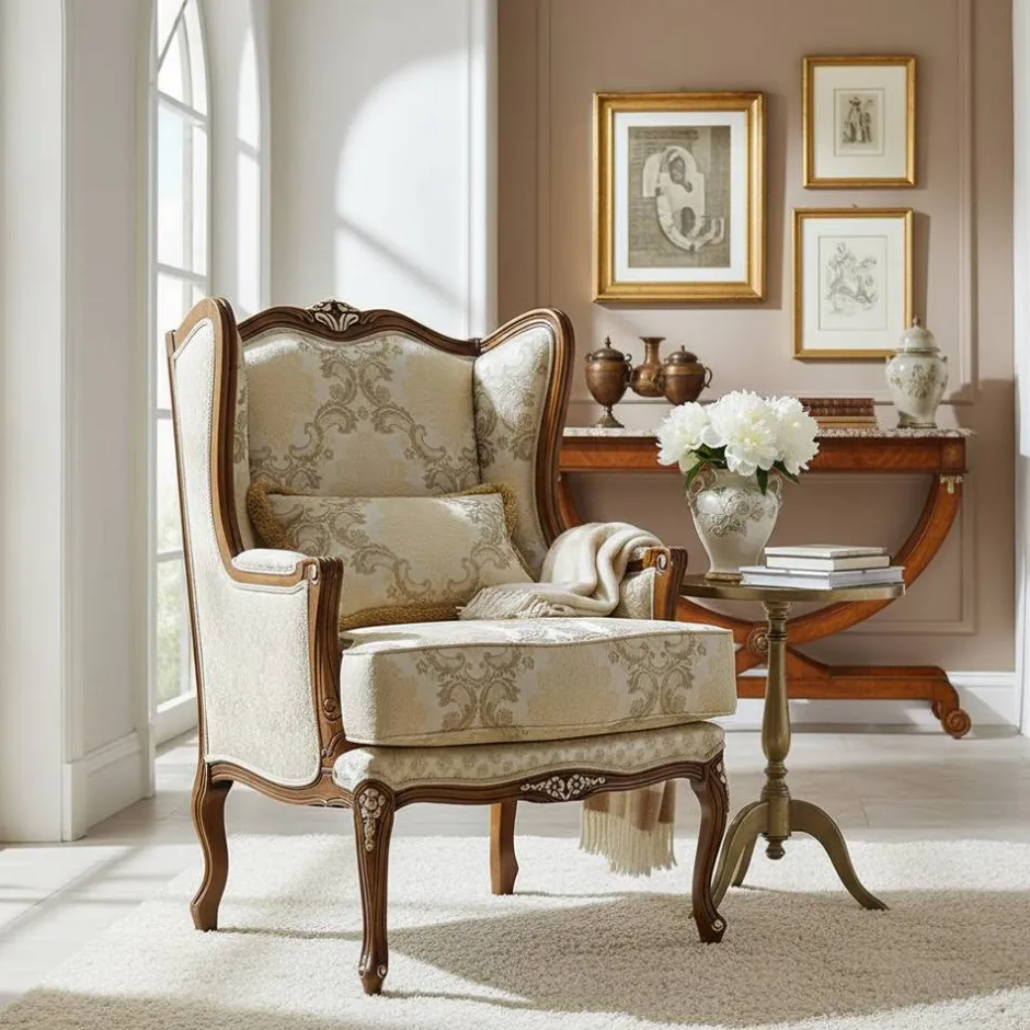 Pharao24 Hochwertiger Kaminsessel Easy> Polstermöbel|Wohnzimmer Sessel