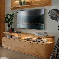 Massivholz Tv Möbel|Fernsehtische*Pharao24 Hochwertiges TV Lowboard Klever