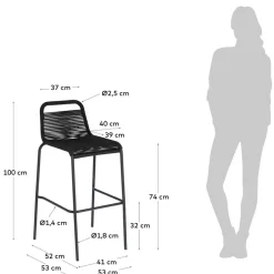 Barmöbel|Barhocker*Pharao24 Hohe Barstühle Alonso