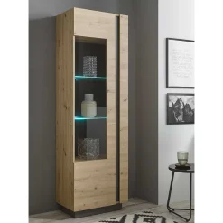 Pharao24 Hohe Vitrine Matrezina> Vitrinenschrank|Wohnzimmervitrinen