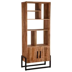 Wohnzimmerregale|Massivholzregale*Pharao24 Holz Bücherregal Vedriasch