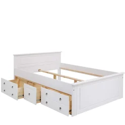 Doppelbetten|Funktionsbetten*Pharao24 Holz Doppelbett Sadanos