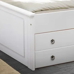 Doppelbetten|Funktionsbetten*Pharao24 Holz Doppelbett Sadanos