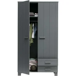 Pharao24 Holz Kleiderschrank Chalina><noscript><img width=