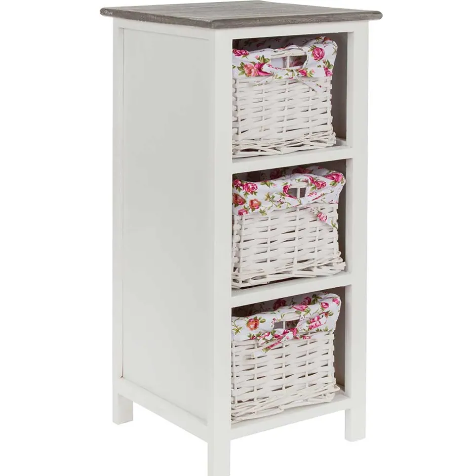 Pharao24 Holz Regal mit Körben Dream> Massivholzregale|Standregale