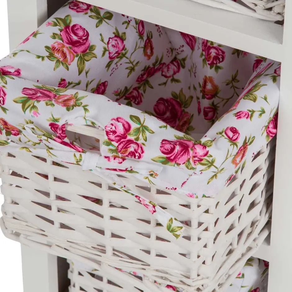 Pharao24 Holz Regal mit Körben Dream> Massivholzregale|Standregale