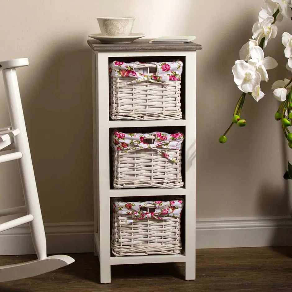 Pharao24 Holz Regal mit Körben Dream> Massivholzregale|Standregale