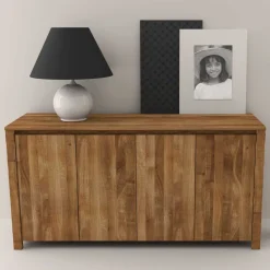 Pharao24 Holz Sideboard Rameira> Küchenkommode|Wohnzimmerkommoden