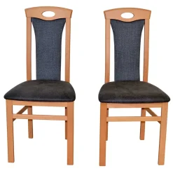 Pharao24 Holz Stühle mit Polster Louan><noscript><img width=