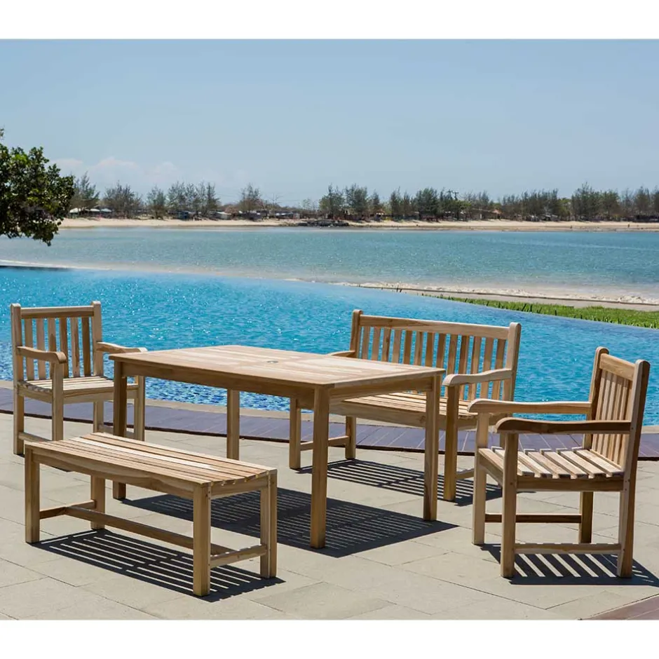 Gartenmöbel|Sitzgruppen*Pharao24 Holz Terrassensitzgruppe Spadarius