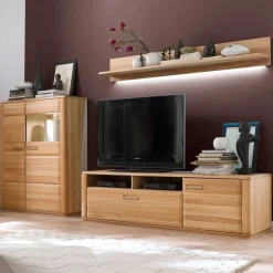 Pharao24 Holz Wohnwand Phelix> Wohnzimmerschrank|Wohnwand 300 Cm