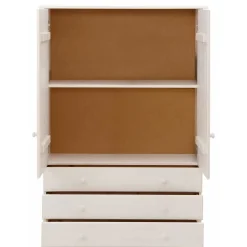 Wäscheschrank*Pharao24 Holz Wäscheschrank Vreya