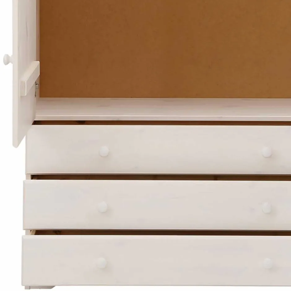 Wäscheschrank*Pharao24 Holz Wäscheschrank Vreya