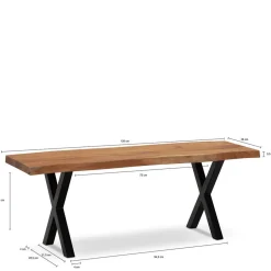 Pharao24 Holzbank Nurana><noscript><img width=