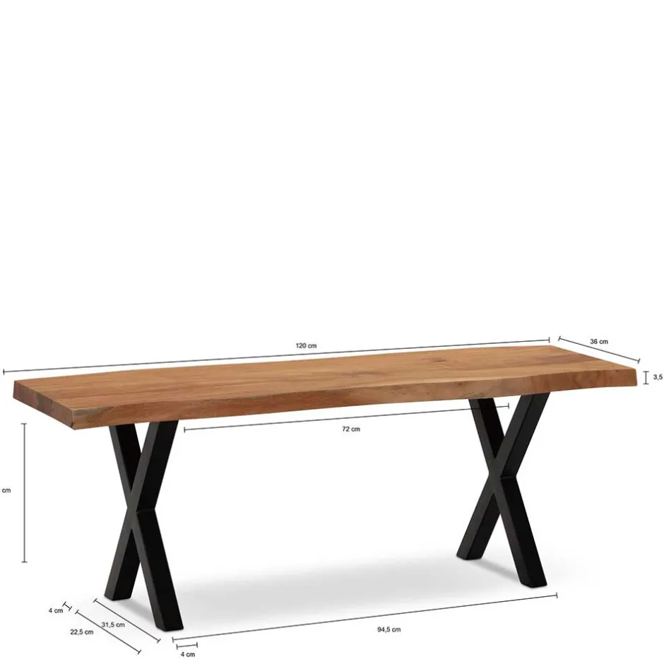 Pharao24 Holzbank Nurana> Küchenbank|Holzbänke