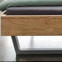 Komfortbetten|Doppelbetten*Pharao24 Holzbett Wildeiche Snaucia